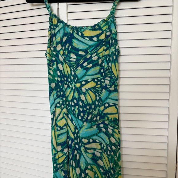 Sofia by Sofia Vergara Teal and Yellow Maxi Dress - Picture 2 of 4